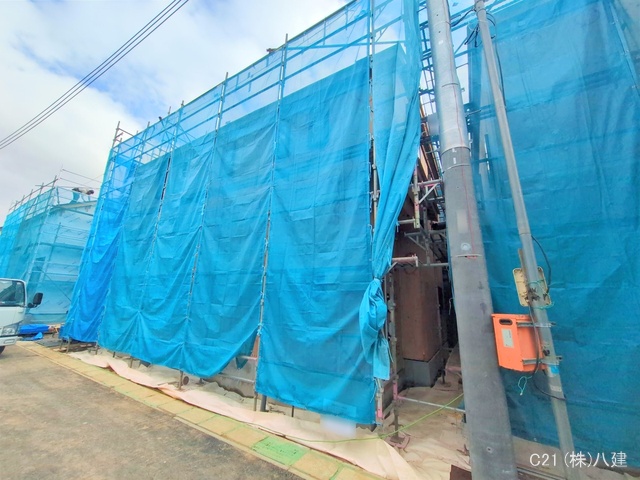 千葉県松戸市新作の新築戸建て上棟写真 2025年12月22日撮影