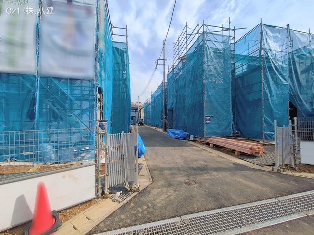 千葉県松戸市新作の新築戸建てシート写真 2026年1月14日撮影
