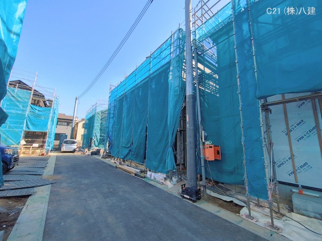 千葉県松戸市新作の新築戸建てシート写真 2026年2月3日撮影