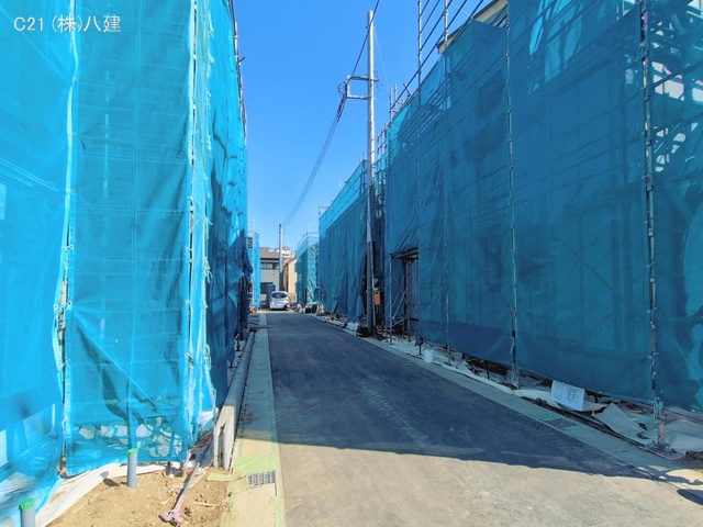 千葉県松戸市新作の新築戸建てシート写真 2026年2月3日撮影