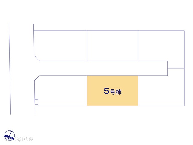 千葉県松戸市新作の新築戸建て全体区画図 ※図面と異なる場合は現況を優先