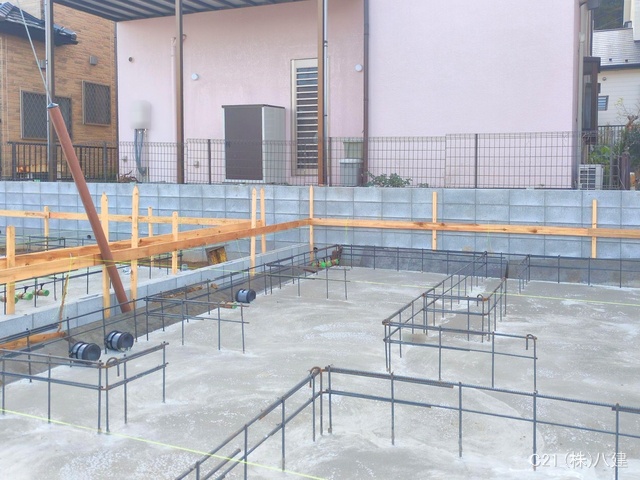 千葉県松戸市新作の新築戸建て基礎写真 2025年12月1日撮影