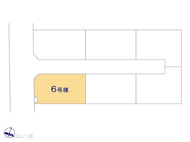 千葉県松戸市新作の新築戸建て全体区画図 ※図面と異なる場合は現況を優先