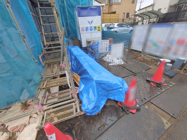 千葉県松戸市小金きよしケ丘４丁目の新築戸建てシート写真 2026年1月6日撮影