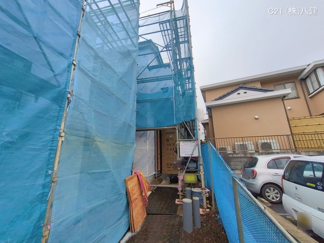 千葉県松戸市小金きよしケ丘4丁目の新築戸建てシート写真 2026年1月6日撮影