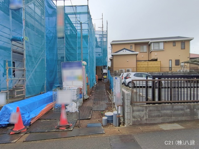 千葉県松戸市小金きよしケ丘4丁目の新築戸建てシート写真 2026年1月6日撮影