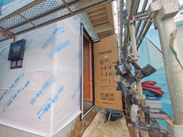 千葉県松戸市小金きよしケ丘４丁目の新築戸建てシート写真 2026年1月6日撮影