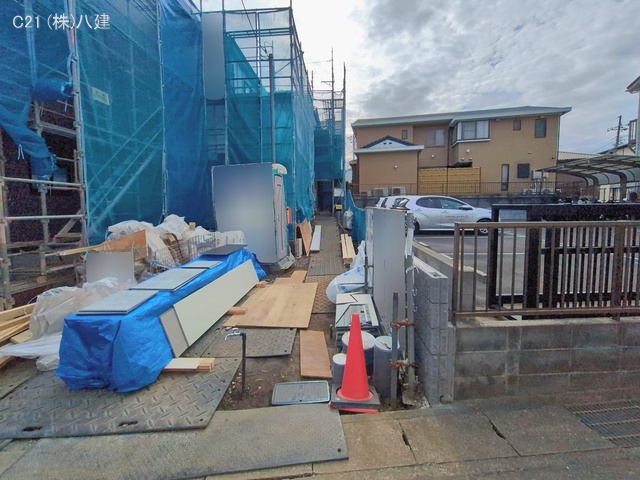 千葉県松戸市小金きよしケ丘4丁目の新築戸建てシート写真 2026年1月27日撮影