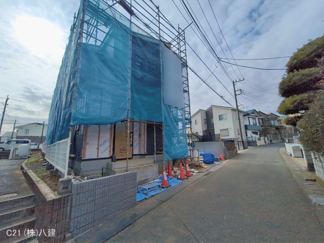 千葉県松戸市小金きよしケ丘4丁目の新築戸建てシート写真 2026年1月27日撮影