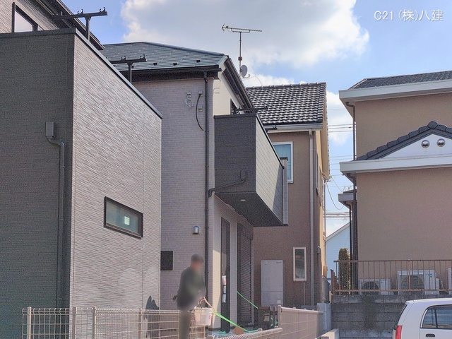 千葉県松戸市小金きよしケ丘4丁目の新築戸建て外構写真 2026年2月17日撮影