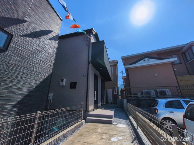 千葉県松戸市小金きよしケ丘4丁目の新築戸建て外構写真 2026年3月8日撮影