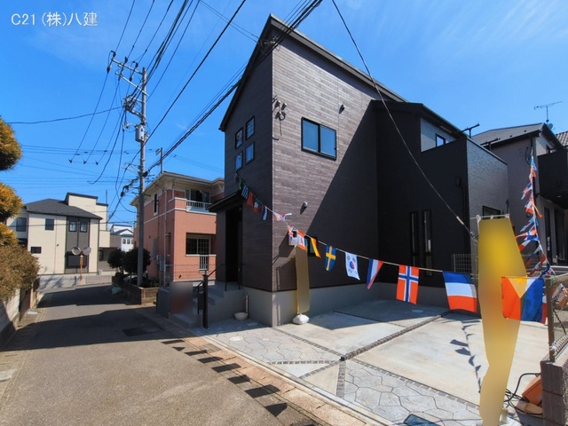 千葉県松戸市小金きよしケ丘4丁目の新築戸建て外構写真 2026年3月8日撮影