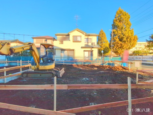 千葉県流山市東初石2丁目の新築戸建て基礎写真 2025年11月11日撮影