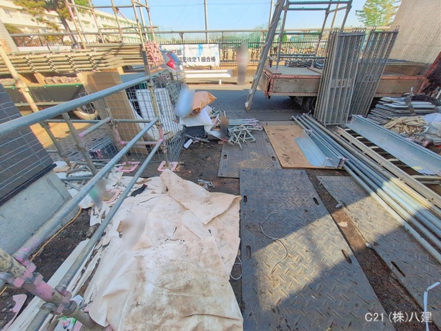 千葉県流山市東初石2丁目の新築戸建て外構写真 2026年1月12日撮影