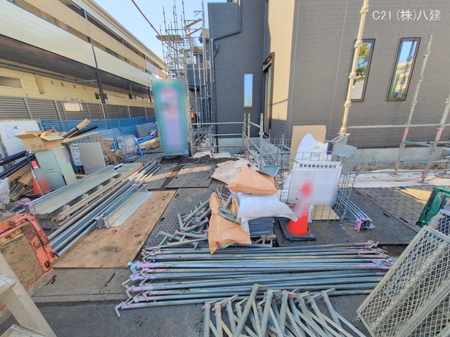 千葉県流山市東初石2丁目の新築戸建て外構写真 2026年1月12日撮影