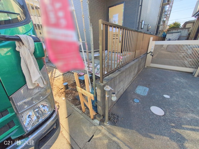 千葉県流山市東初石2丁目の新築戸建て外構写真 2026年1月12日撮影