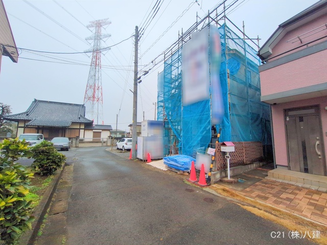 千葉県柏市宿連寺の新築戸建て上棟写真 2025年12月24日撮影