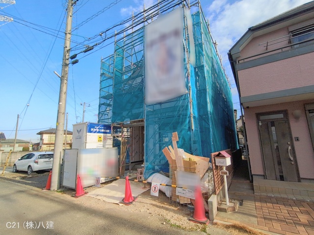 千葉県柏市宿連寺の新築戸建てシート写真 2026年1月19日撮影