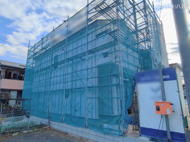 千葉県柏市宿連寺の新築戸建てシート写真 2026年1月19日撮影