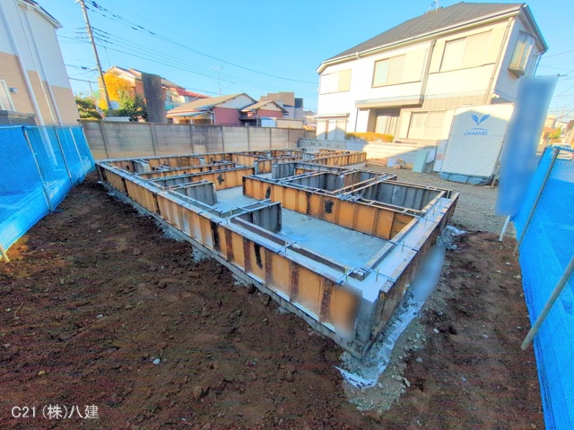 千葉県松戸市六実2丁目の新築戸建て基礎写真 2025年11月27日撮影