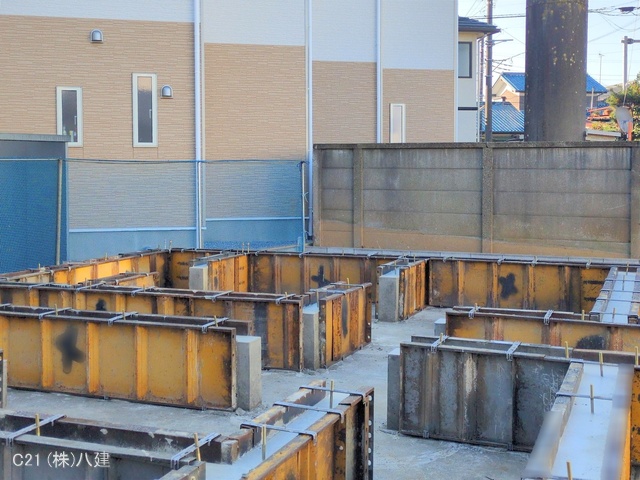 千葉県松戸市六実2丁目の新築戸建て基礎写真 2025年11月27日撮影