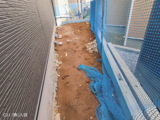 千葉県松戸市六実2丁目の新築戸建て外構写真 2026年1月14日撮影