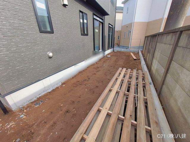 千葉県松戸市六実2丁目の新築戸建て外構写真 2026年1月14日撮影