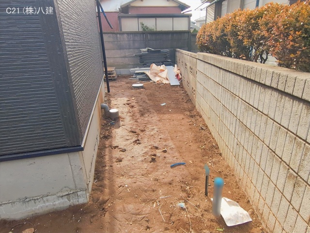 千葉県松戸市六実2丁目の新築戸建て外構写真 2026年1月14日撮影