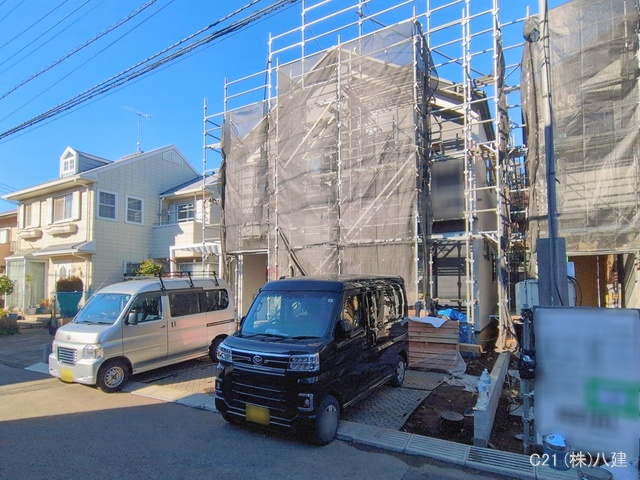 千葉県流山市こうのす台の新築戸建てシート写真 2026年1月7日撮影