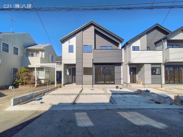 千葉県流山市こうのす台の新築戸建て外構写真 2026年2月3日撮影