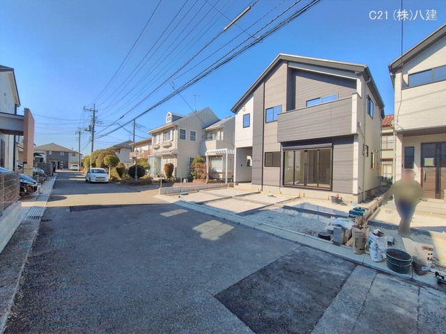 千葉県流山市こうのす台の新築戸建て外構写真 2026年2月3日撮影