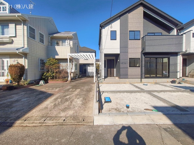 千葉県流山市こうのす台の新築戸建て外構写真 2026年2月3日撮影