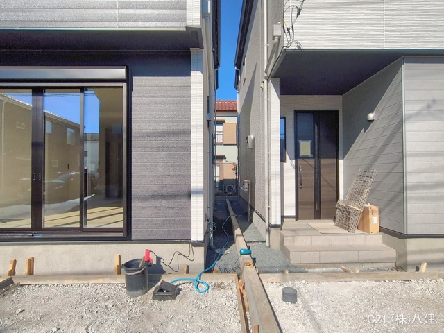 千葉県流山市こうのす台の新築戸建て外構写真 2026年2月3日撮影