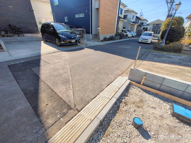 千葉県流山市こうのす台の新築戸建て外構写真 2026年2月3日撮影