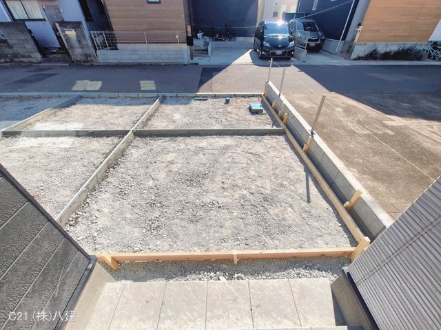 千葉県流山市こうのす台の新築戸建て外構写真 2026年2月3日撮影