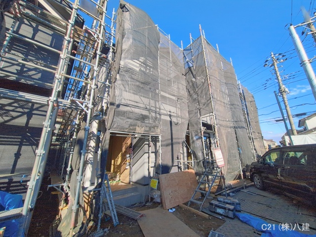 千葉県流山市こうのす台の新築戸建てシート写真 2026年1月7日撮影