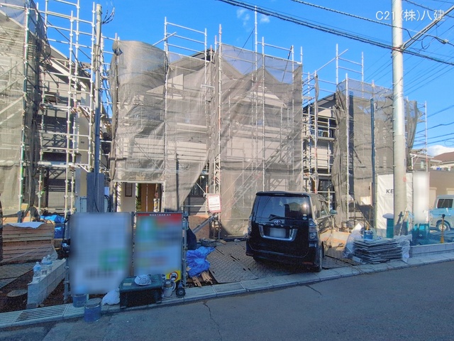 千葉県流山市こうのす台の新築戸建てシート写真 2026年1月7日撮影