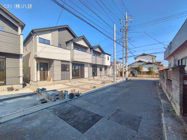 千葉県流山市こうのす台の新築戸建て外構写真 2026年2月3日撮影