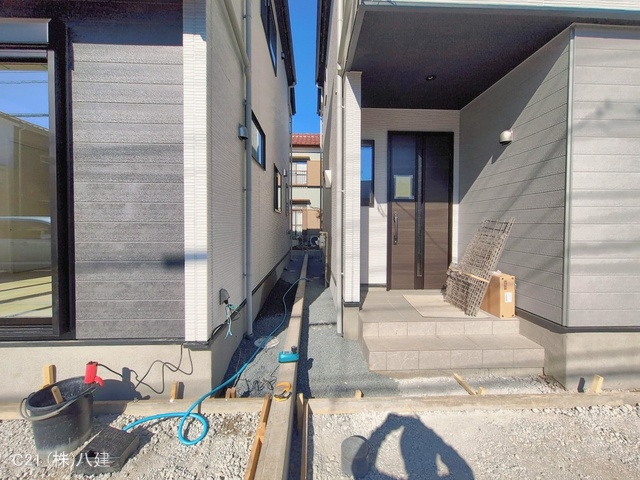 千葉県流山市こうのす台の新築戸建て外構写真 2026年2月3日撮影