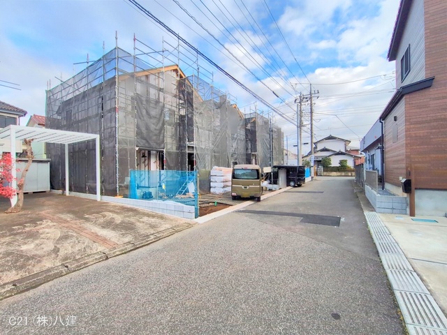千葉県流山市こうのす台の新築戸建てシート写真 2025年12月22日撮影