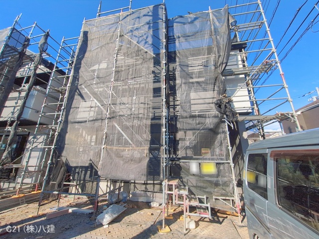 千葉県流山市こうのす台の新築戸建てシート写真 2026年1月7日撮影