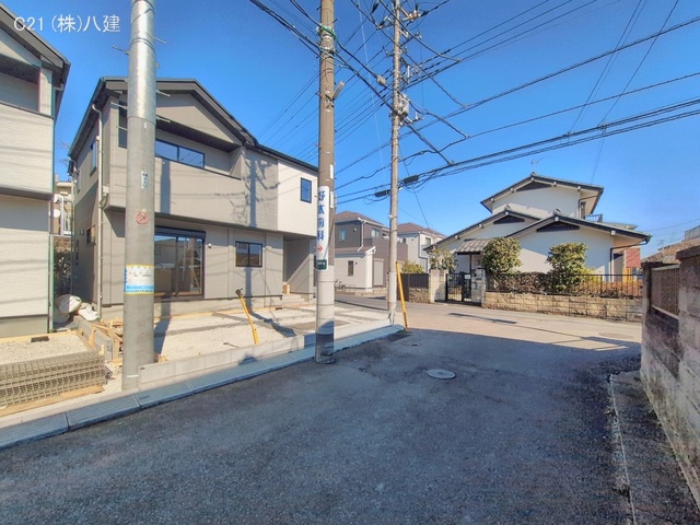 千葉県流山市こうのす台の新築戸建て外構写真 2026年2月3日撮影