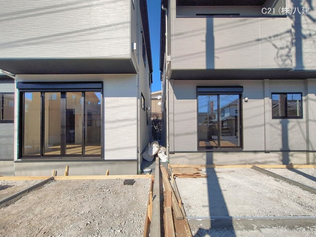 千葉県流山市こうのす台の新築戸建て外構写真 2026年2月3日撮影