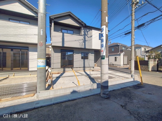 千葉県流山市こうのす台の新築戸建て外構写真 2026年2月3日撮影