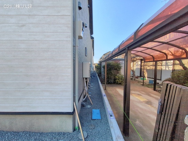 千葉県流山市こうのす台の新築戸建て外構写真 2026年2月3日撮影