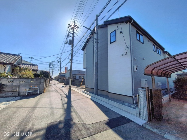 千葉県流山市こうのす台の新築戸建て外構写真 2026年2月3日撮影