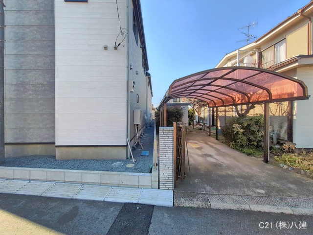 千葉県流山市こうのす台の新築戸建て外構写真 2026年2月3日撮影