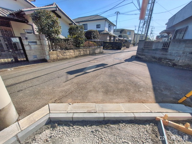 千葉県流山市こうのす台の新築戸建て外構写真 2026年2月3日撮影