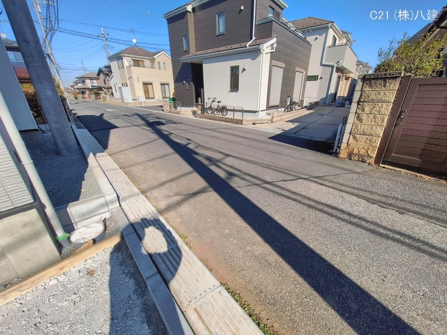 千葉県流山市こうのす台の新築戸建て外構写真 2026年2月3日撮影