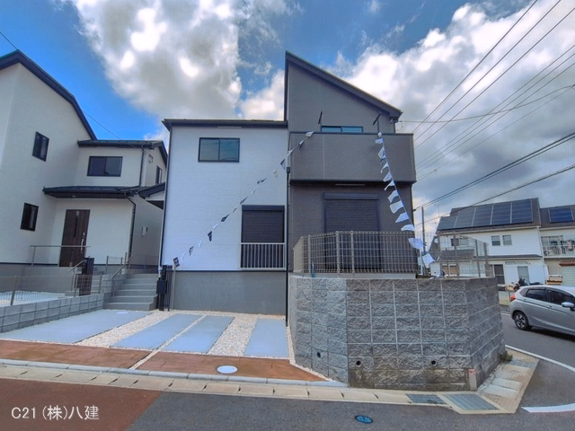 千葉県流山市思井1丁目の新築戸建て完成写真 2026年6月18日撮影